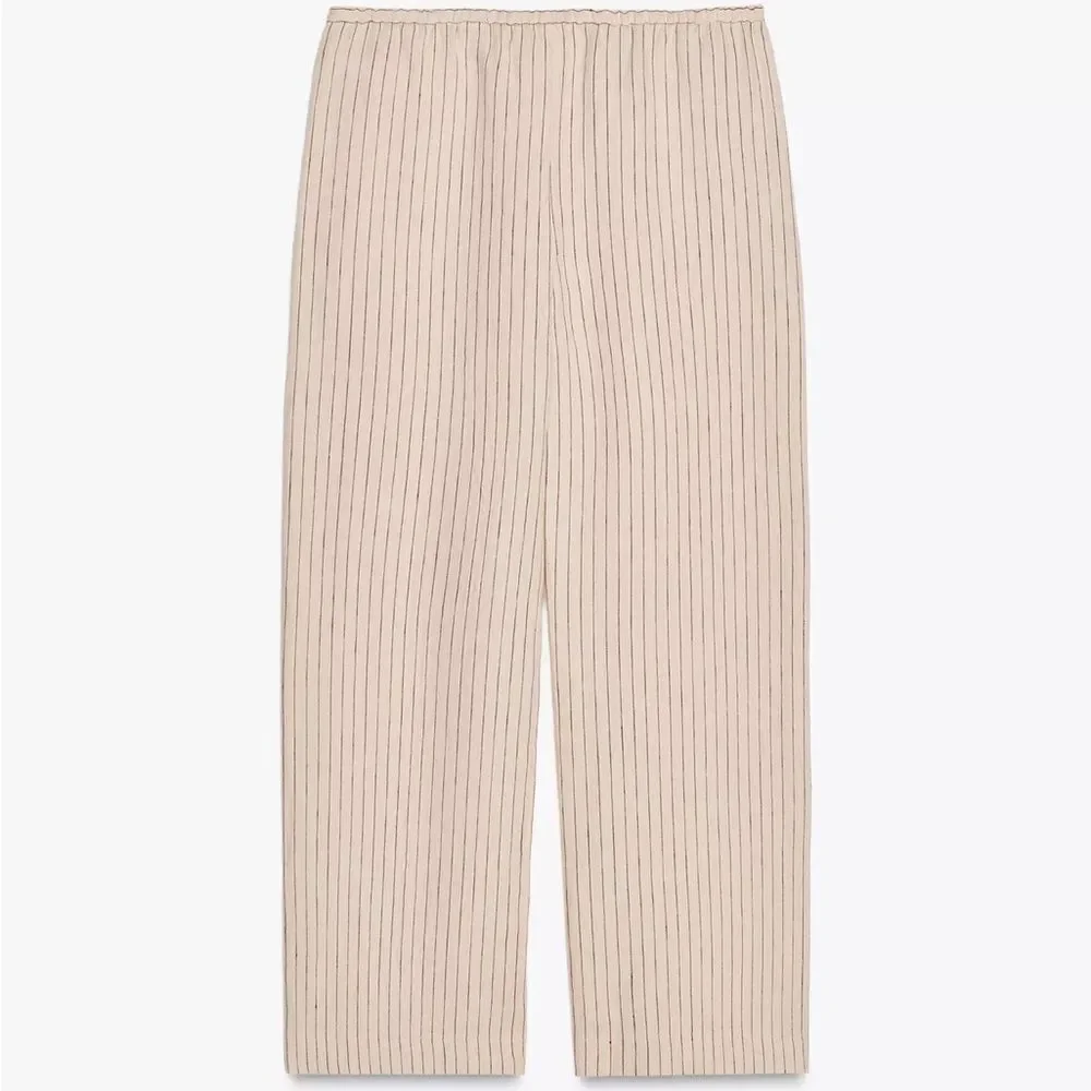 ZARA 100% LINEN PANTS ZW COLLECTION